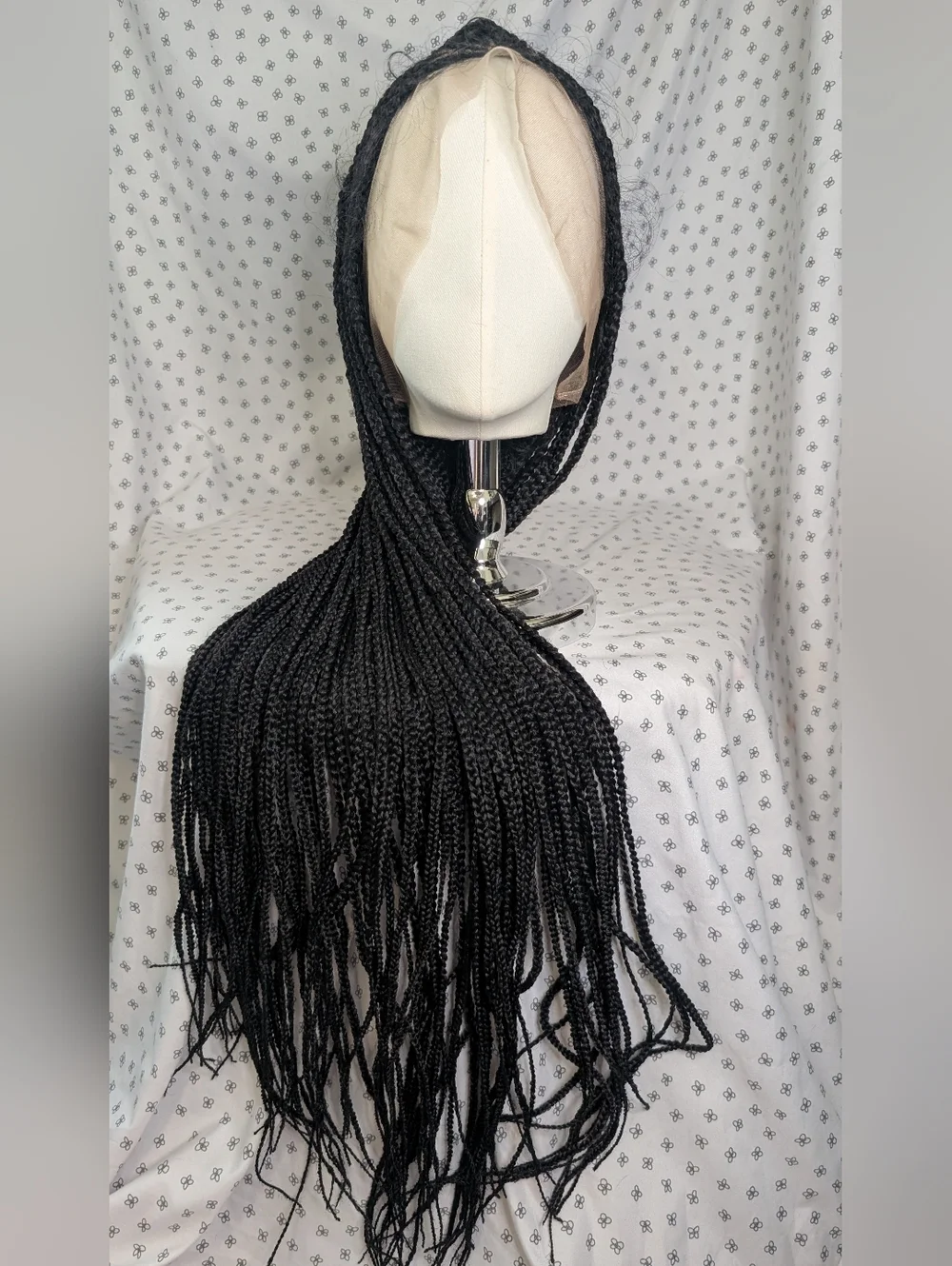 Black Long Box Braids Wig - Women Hair Wigs & Extensions